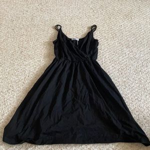 Women’s black short dress, spaghetti strap